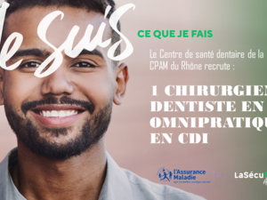 L’Assurance maladie recrute un chirurgien-dentiste F/H à Lyon 2